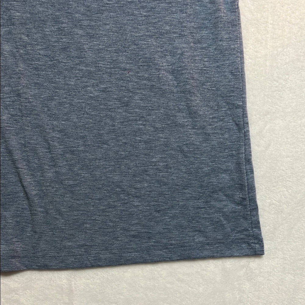 Blue and White Varsity Raglan T-Shirt - Picture 6 of 11